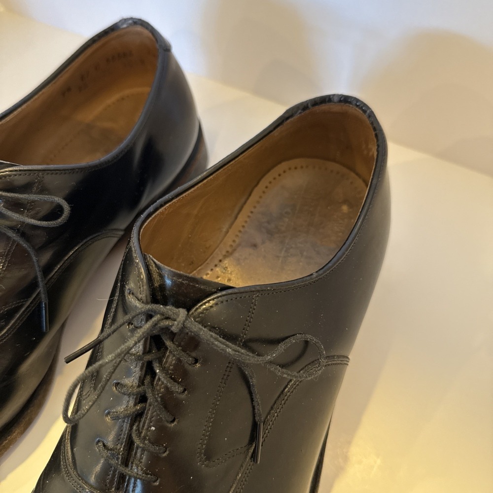 Johnston & Murphy Optima Black Leather Dress Shoes - Picture 2 of 7